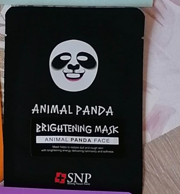 SNP Animal Panda Brightening Mask Sheet review photo by Reenybees