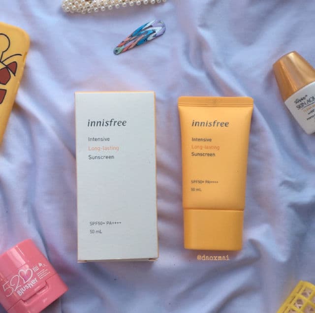 INNISFREE Intensive Long Lasting Sunscreen SPF50+ PA++++ review photo by MeiMeiReview