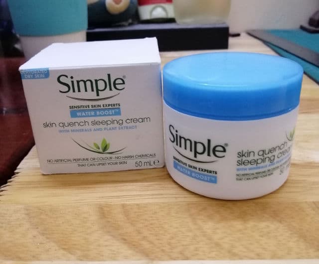 Simple Water Boost Skin Quench Sleeping Cream review photo by MeiMeiReview