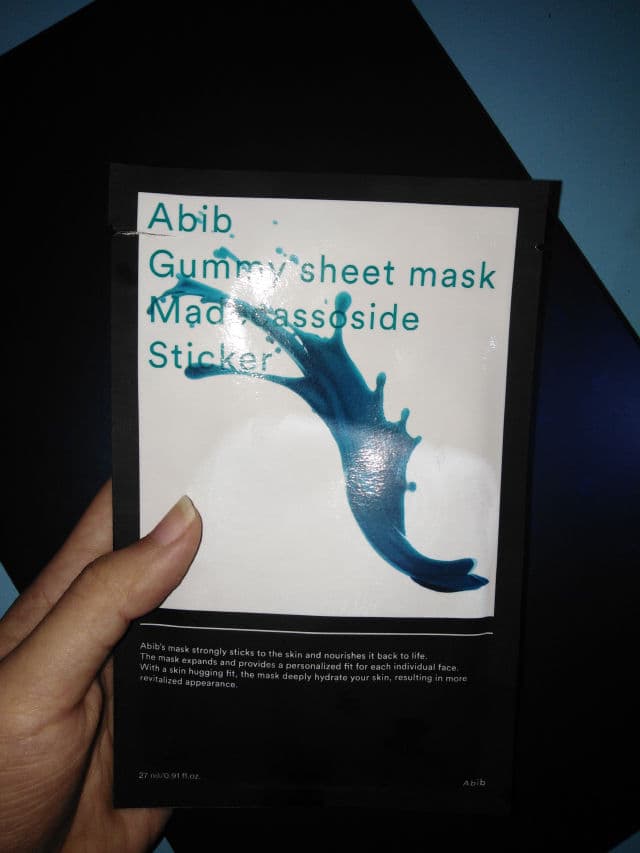 Abib Gummy Sheet Mask Madeca Sticker review photo by MeiskeJ