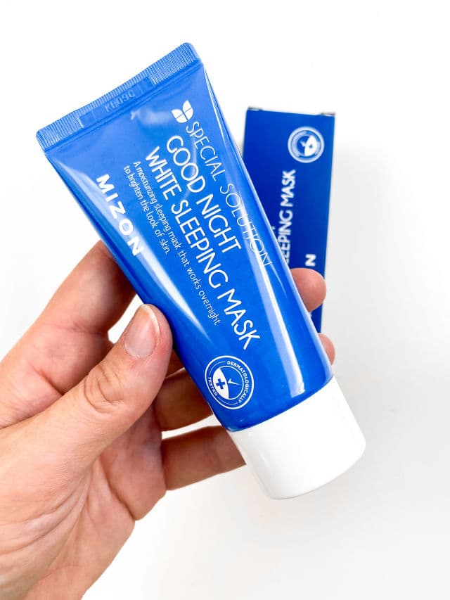 Mizon Good Night White Sleeping Mask Tube review photo by Metteboegelund