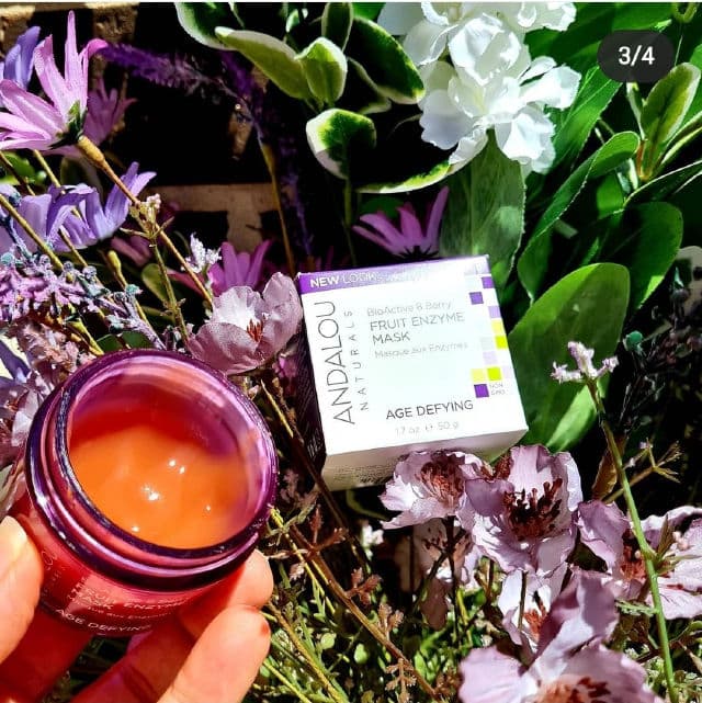 Andalou Naturals Age Defying BioActive Berry Fruit Enzyme Mask review photo by Minabutt