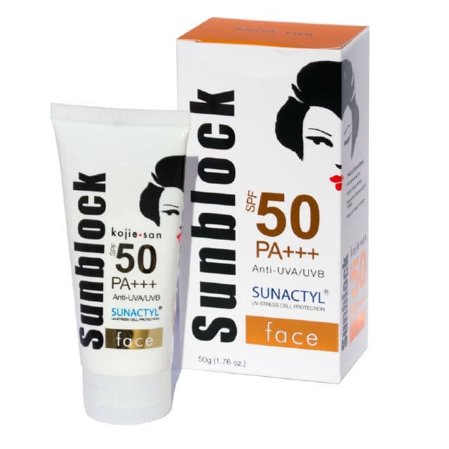 Kojie San Sunblock Face SPF 50 review photo by Miravyl
