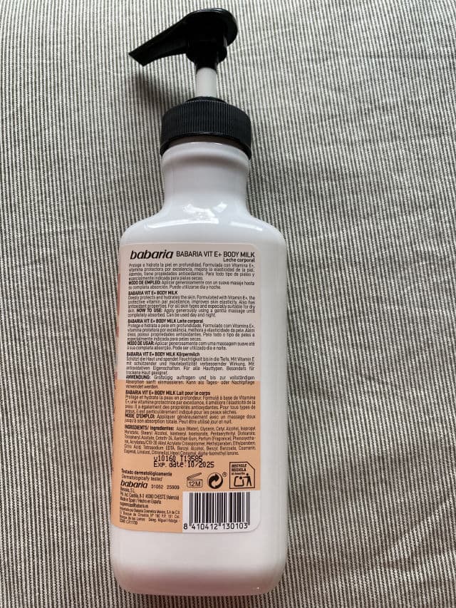 Babaria Vitamin E Body Milk review photo by MiriamAyet