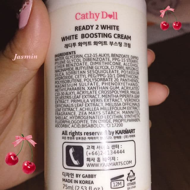 Cathy Doll Ready 2 White White Boosting Cream review photo by MissJazzy