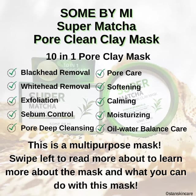 Some By Mi Super Matcha Pore Clean Clay Mask review photo by stanskincare