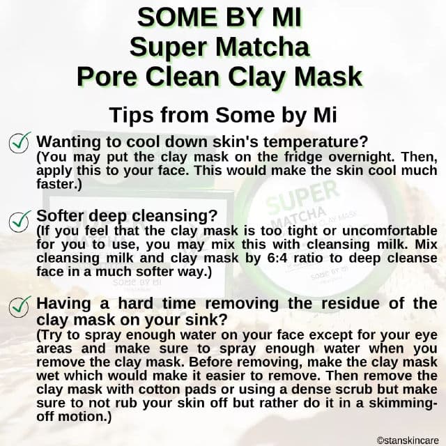 Some By Mi Super Matcha Pore Clean Clay Mask review photo by stanskincare