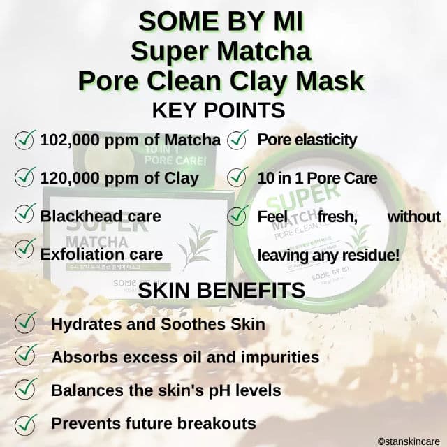 Some By Mi Super Matcha Pore Clean Clay Mask review photo by stanskincare
