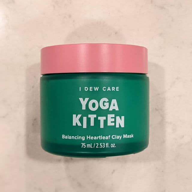 I Dew Care Yoga Kitten Balancing Heartleaf Clay Mask review photo by Misshell