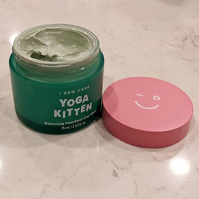 I Dew Care Yoga Kitten Balancing Heartleaf Clay Mask review photo by Misshell