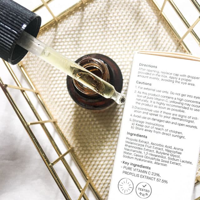 COSRX Real Fit Vitamin C Serum C23 review photo by datkbeautyglow