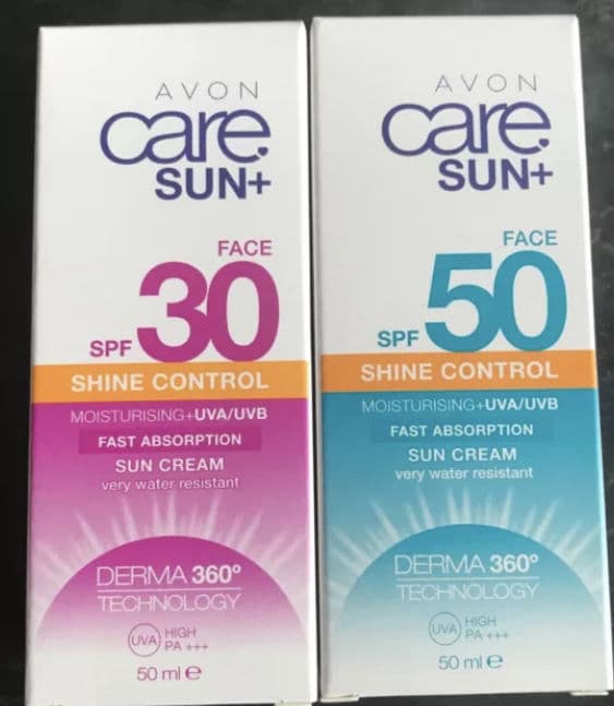 Avon Face & Body Shine Control Sun Cream SPF30 review photo by MummyCarole