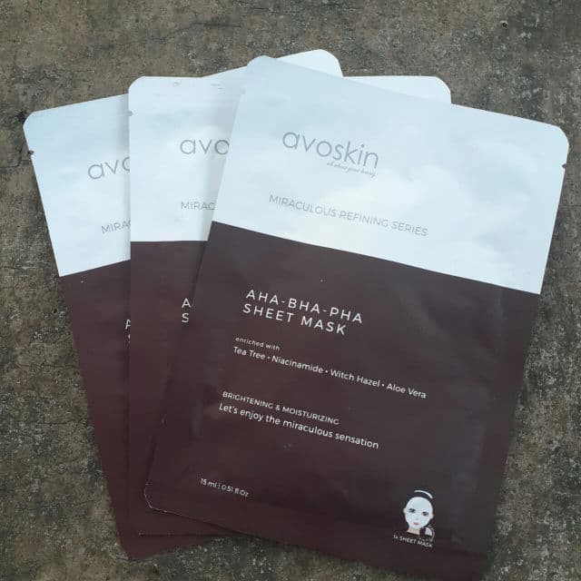 Avoskin Miraculous Refining AHA-BHA-PHA Sheet Mask review photo by Niacinaemide