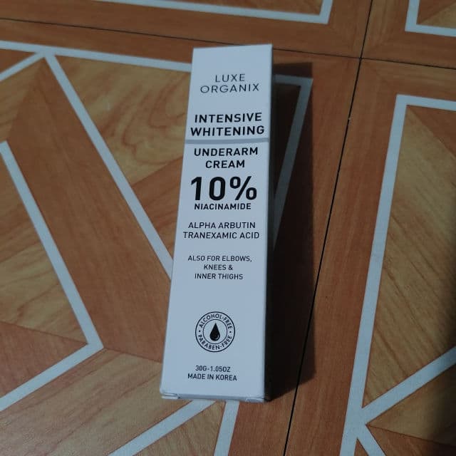 Luxe Organix Intensive Whitening Underarm Cream 10% Niacinamide review photo by Nica27