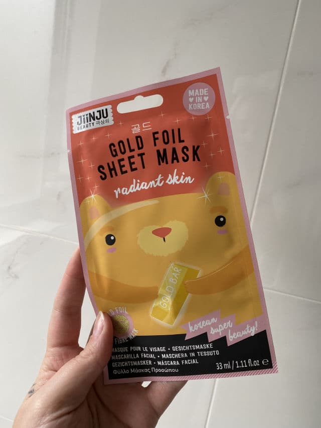 JiinJu Beauty Gold Foil Sheet Mask review photo by NicoleSkincare