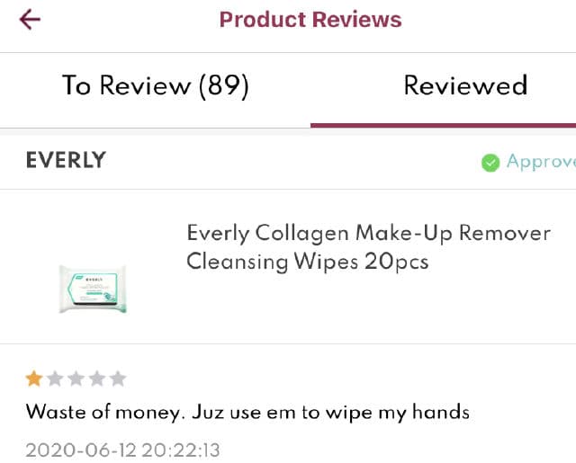 Everly Collagen Make-Up Remover Cleansing Wipes review photo by Nisakniza