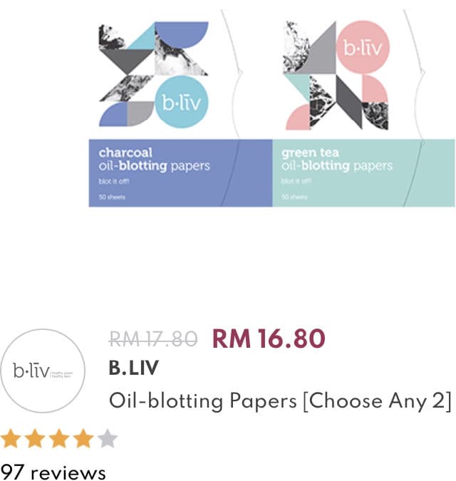 b.liv Charcoal Oil-blotting Papers review photo by Nisakniza