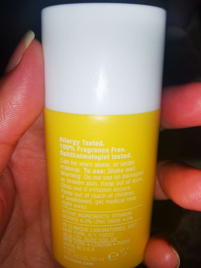 Clinique Pep-Start Daily UV Protector Broad Spectrum SPF 50 review photo by Nory0307