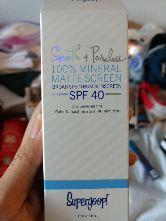 Supergoop! 100% Mineral Smooth and Poreless Matte Screen review photo by Novita17