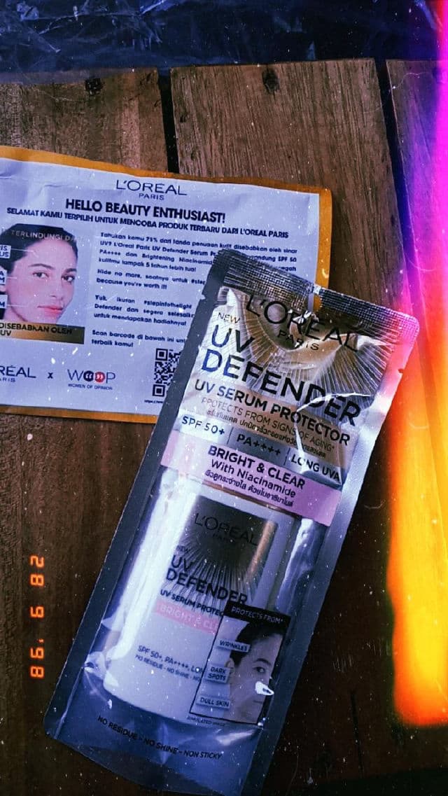 L'Oreal Paris UV Defender Bright & Clear SPF 50+ PA++++ review photo by Nuraisah