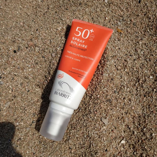 Laboratoires de Biarritz Alga Maris Certified Organic SPF50+ Sun Spray review photo by Ophelias