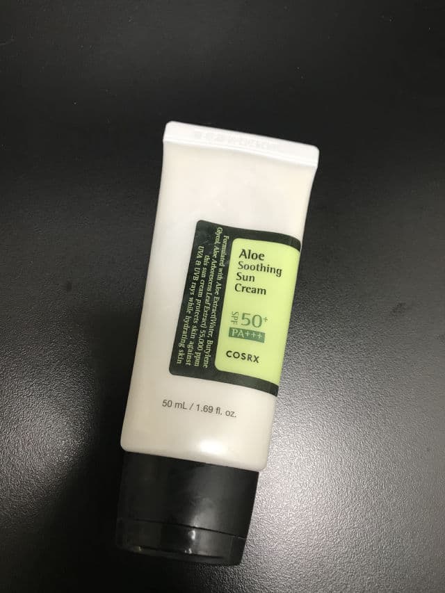 COSRX Aloe Soothing Sun Cream SPF50+ PA+++ review photo by Patchcollection
