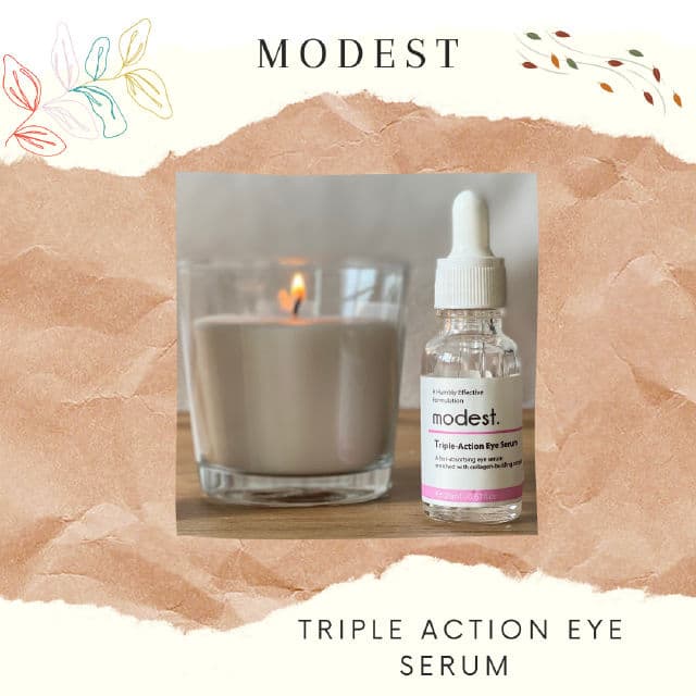 modest. Triple-Action Eye Serum review photo by Patry