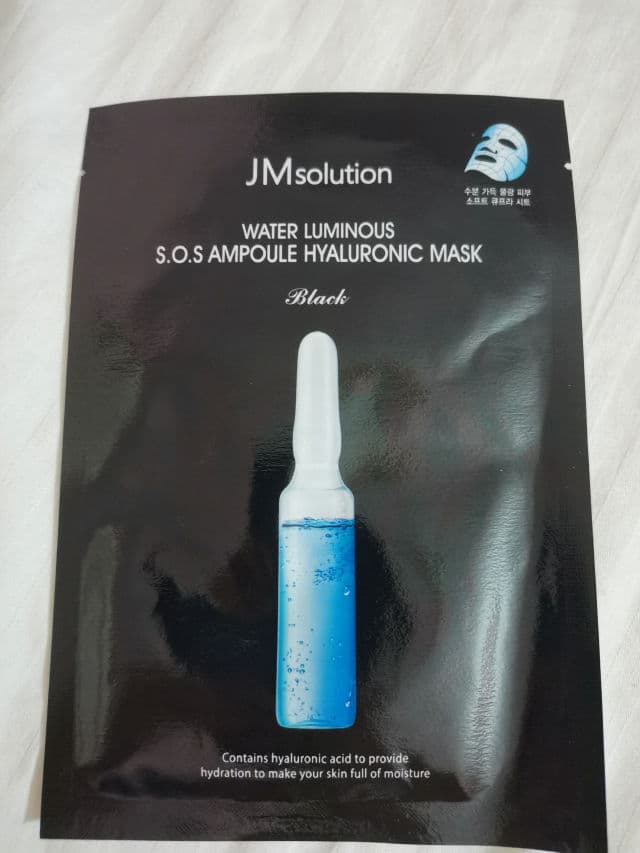 JMsolution Water Luminous S.O.S Ampoule Hyaluronic Mask	 review photo by Peng