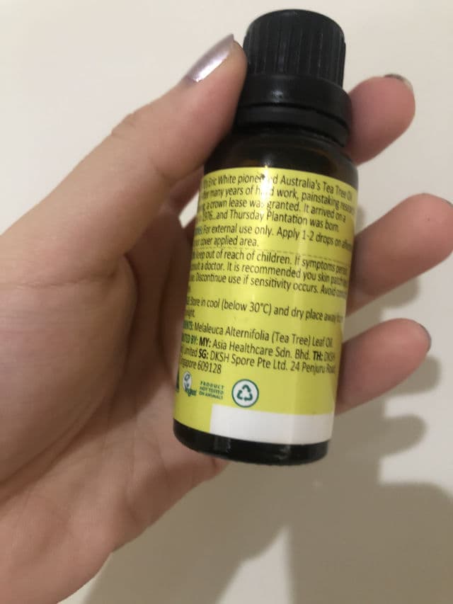 Thursday Plantation Tea Tree Oil review photo by skinoasis