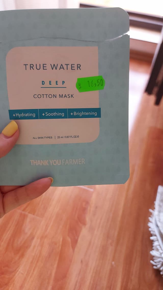 THANK YOU FARMER True Water Deep Cotton Mask review photo by GGeorgiana