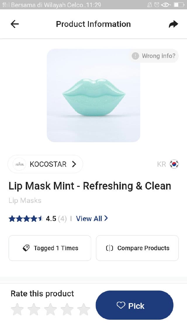 KOCOSTAR Lip Mask Mint - Refreshing & Clean review photo by Picky420243