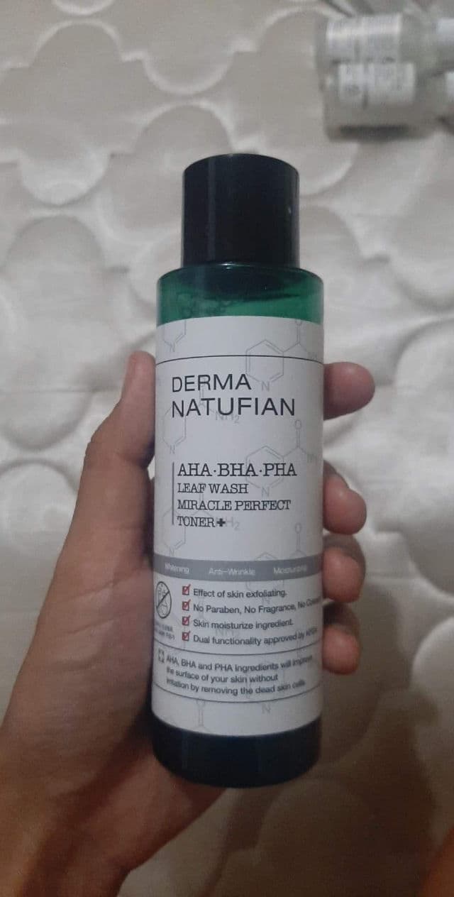 Derma Natufian AHA BHA PHA Leaf Wash Miracle Perfect Toner review photo by macarenapizza