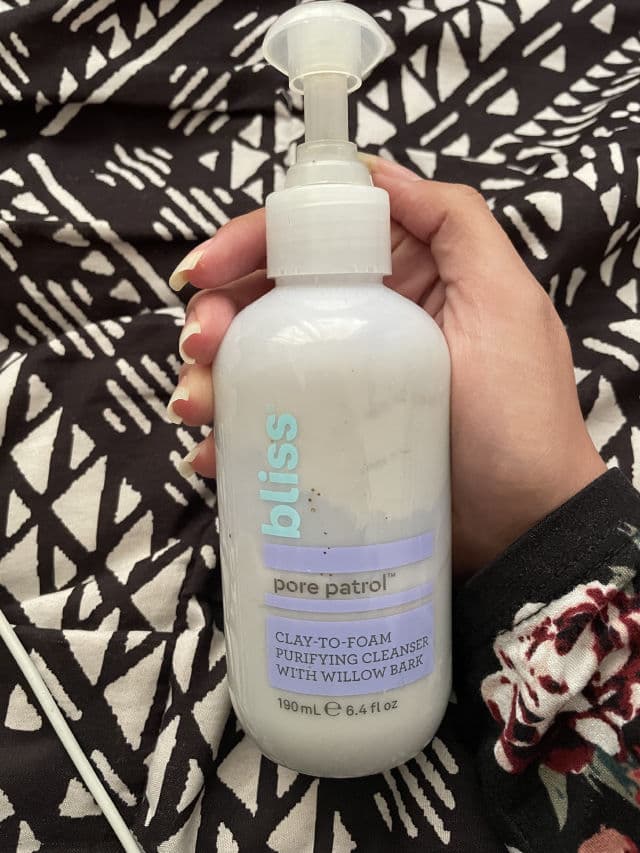 Bliss Pore Patrol Clay-To-Foam Purifying Cleanser with Willow Bark review photo by Picky98806