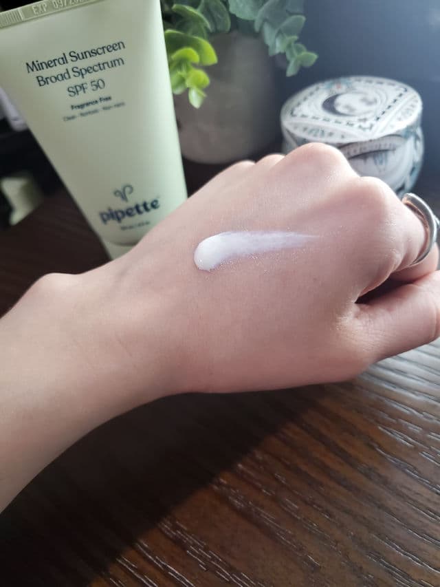 Pipette Mineral Sunscreen Broad Spectrum SPF 50 review photo by speakskincare