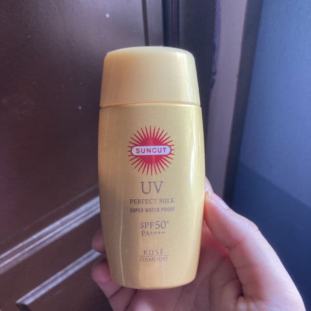 Kose Suncut Perfect UV Milk SPF50+ PA++++ review photo by AiniMentari