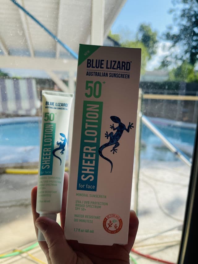 Blue Lizard Sheer Mineral Sunscreen Lotion for Face SPF 50+ review photo by PickyKels