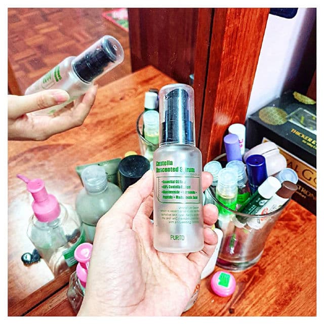 PURITO Wonder Releaf Centella Serum Unscented review photo by whenfarhanareviews