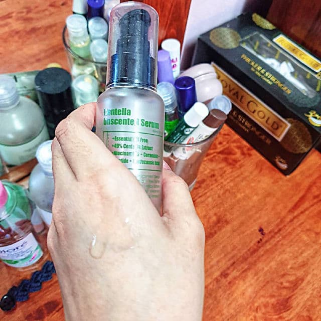 PURITO Wonder Releaf Centella Serum Unscented review photo by whenfarhanareviews
