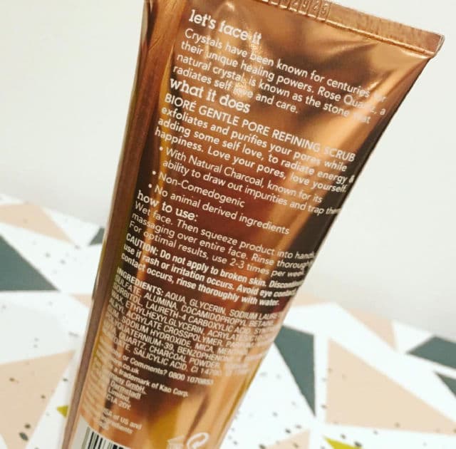 Biore Rose Quartz+Charcoal Pore Refining Scrub review photo by PickySophia85