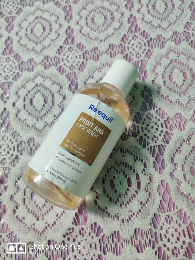 Re'equil Fruit AHA Face Wash for Hyperpigmentation & Skin Brightening review photo by SkincarewithSuru