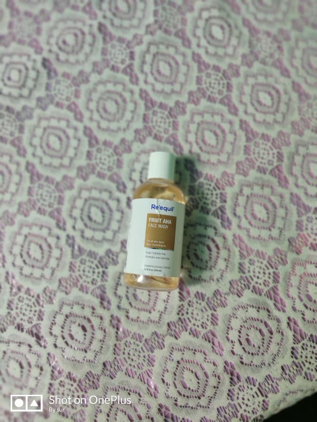 Re'equil Fruit AHA Face Wash for Hyperpigmentation & Skin Brightening review photo by SkincarewithSuru