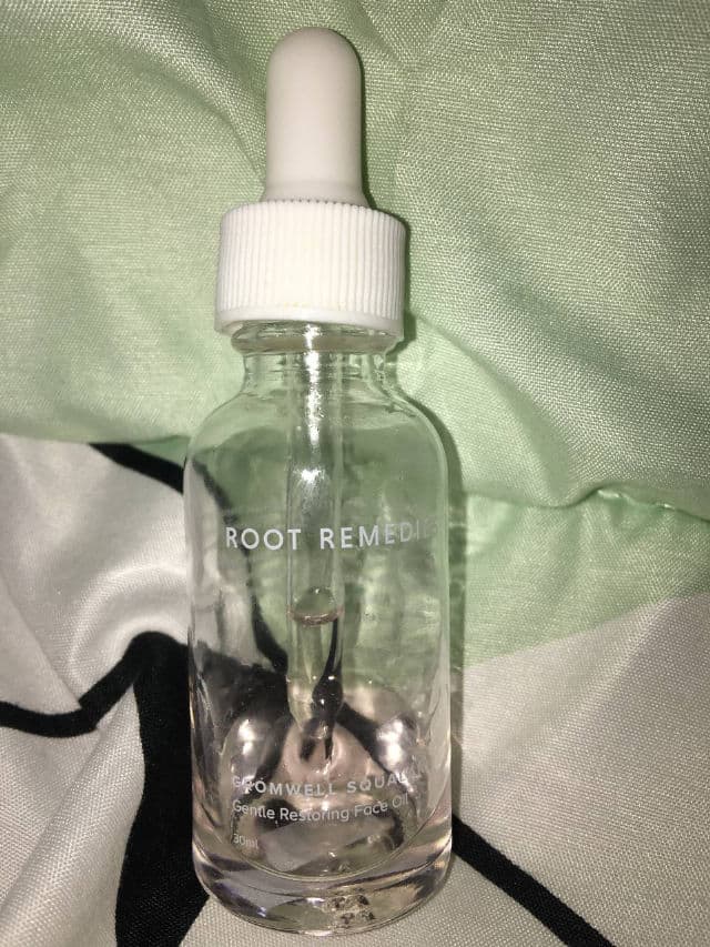 Root Remedies Gromwell Squalane Gentle Restoring Face Oil review photo by Busythinking