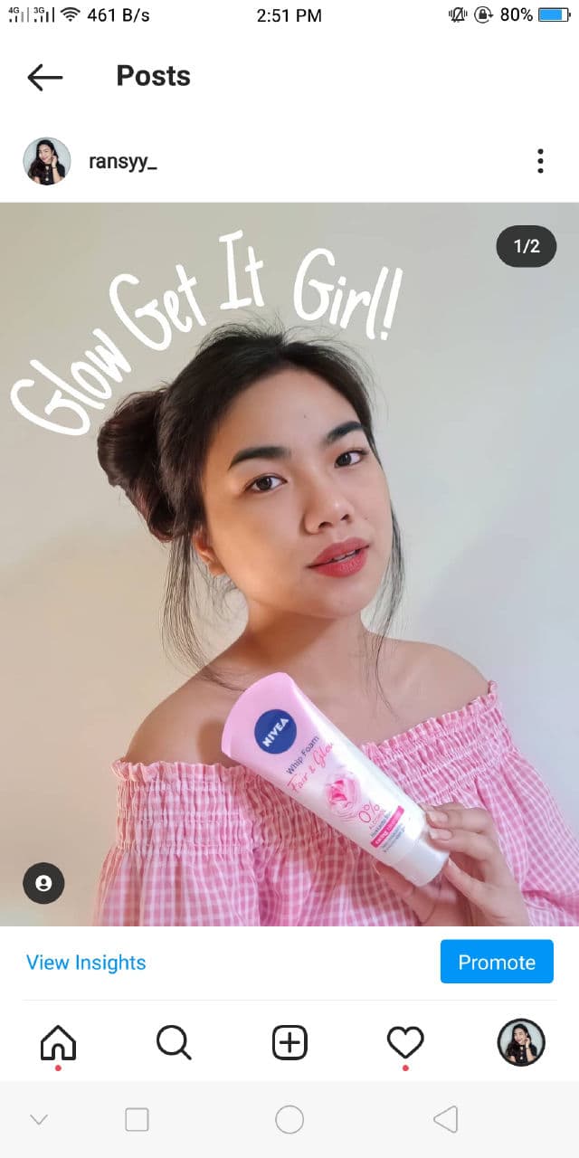 Nivea Rosy White Hokkaido Rose Whip Foam review photo by Ransy