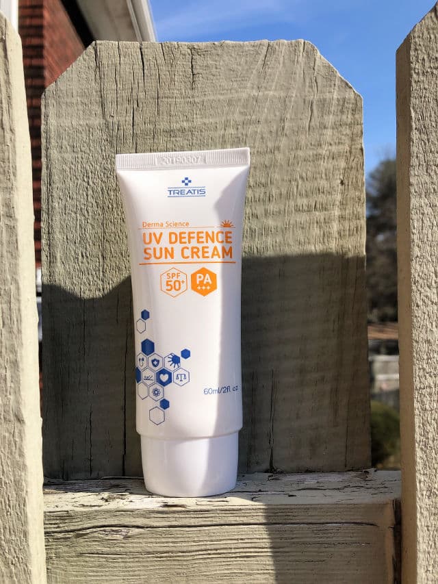 Treatis UV Defence Sun Cream SPF50+ review photo by ReeneeReviews