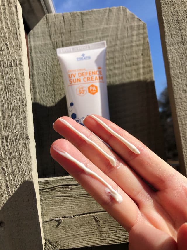 Treatis UV Defence Sun Cream SPF50+ review photo by ReeneeReviews