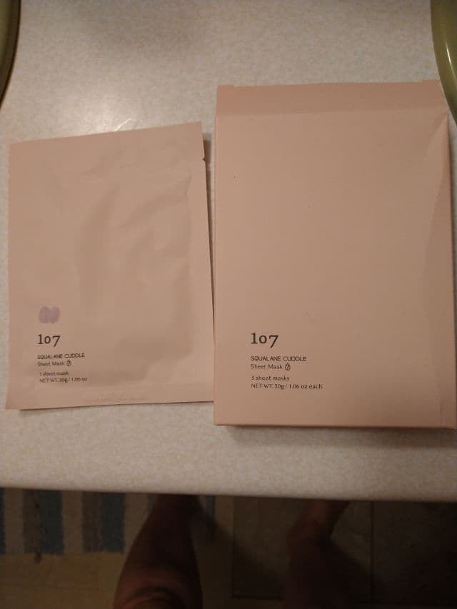 107 Squalane Cuddle Sheet Mask review photo by ReneeC