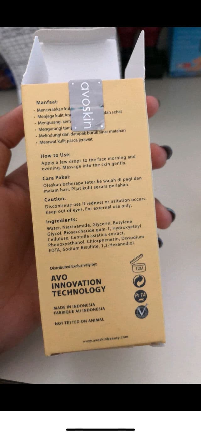 Avoskin Your Skin Bae Niacinamide 12% + Centella Asiatica review photo by Dinskinreview