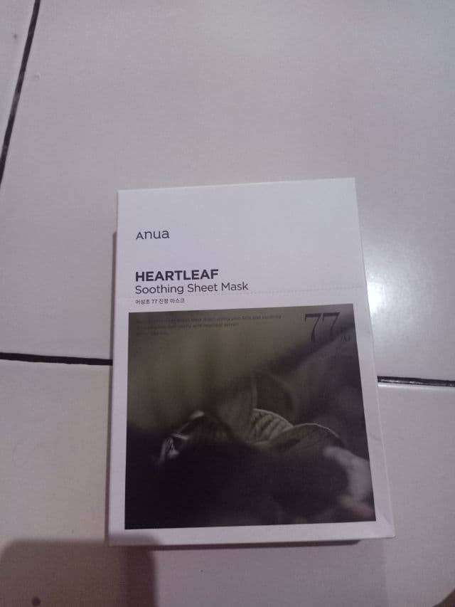 ANUA Heartleaf 77% Soothing Sheet Mask review photo by Ridha