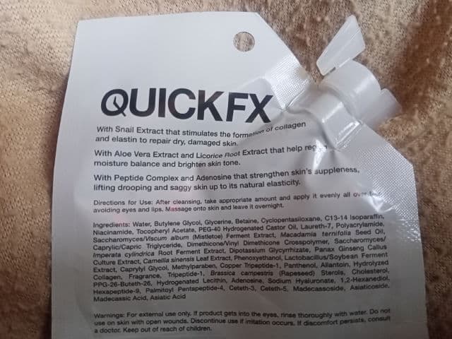 QUICK FX Dewy+ Sleep Face Mask 10g review photo by Rooty