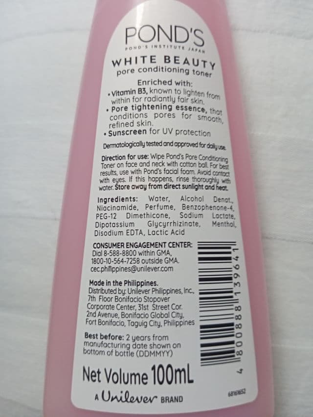 Pond's White Beauty  Pore Conditioning Toner review photo by Rooty